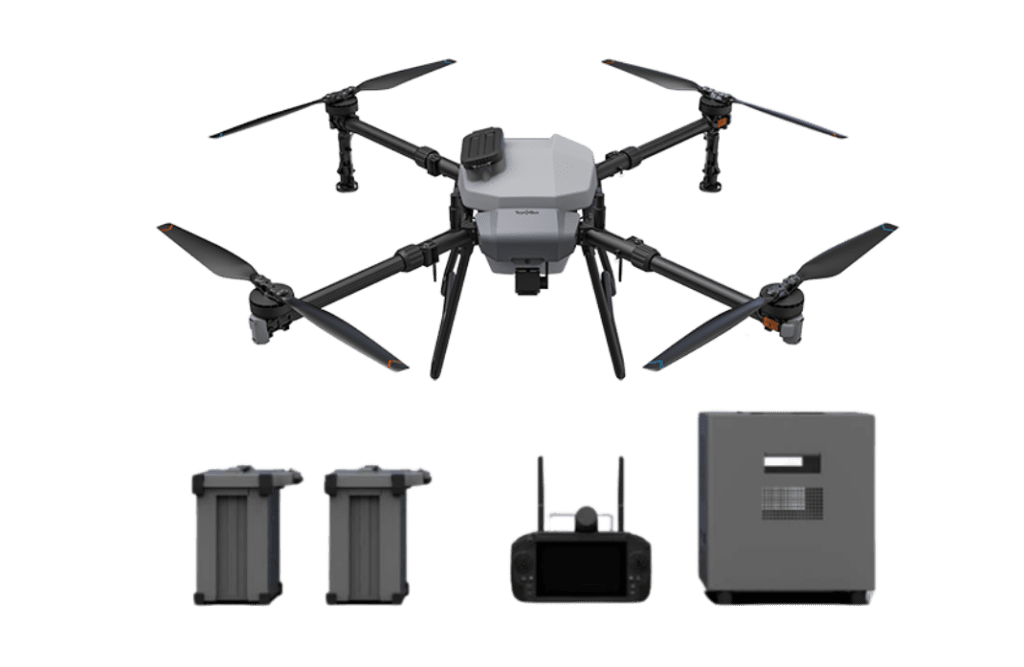 TopXGun FP300 dron agrícola totalmente equipado con 2 baterías