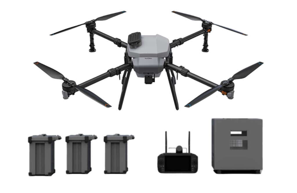 TopXGun FP300 dron agrícola totalmente equipado con 3 baterías