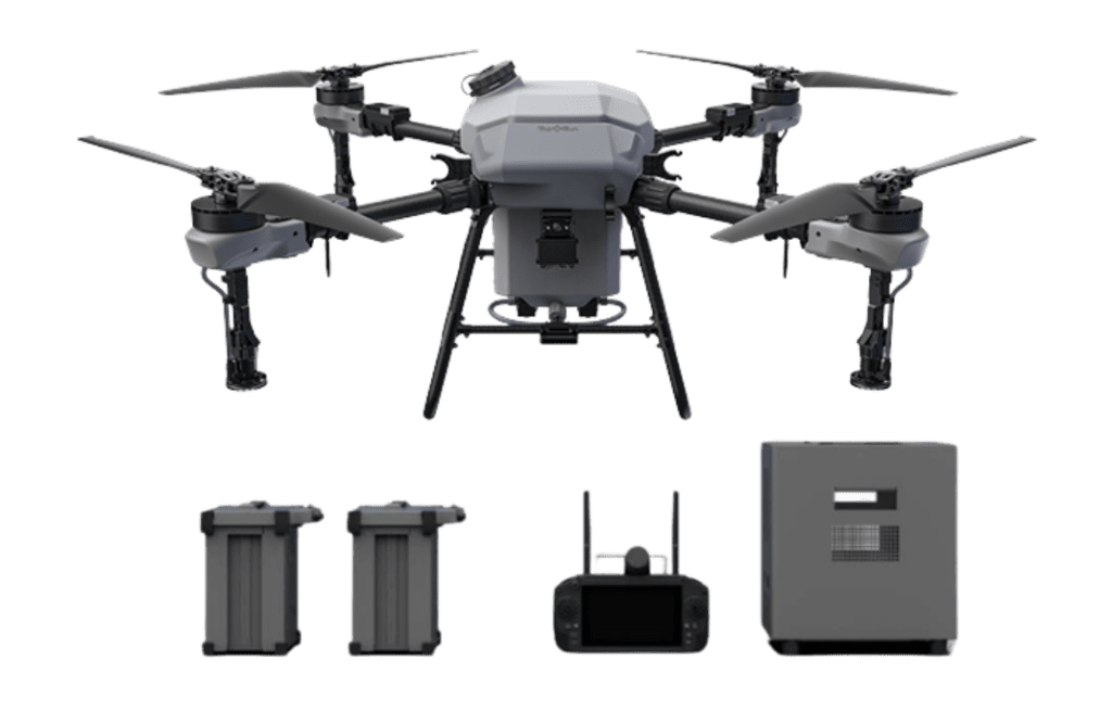 TopXGun FP500 dron agrícola totalmente equipado con 2 baterías