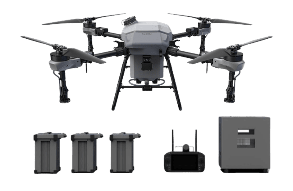 TopXGun FP500 dron agrícola totalmente equipado con 2 baterías